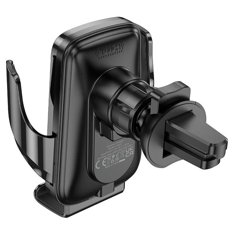 Автомобільний тримач HOCO CA202 15W бездротова швидка зарядка - повітряна решітка