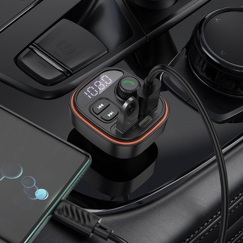 FM Модулятор BOROFONE BC59 з підтримкою швидкого заряджання QC3.0 Bluetooth / гучномовець FM Модулятор BOROFONE BC59 з підтримкою швидкого заряджання QC3.0 Bluetooth / гучномовець