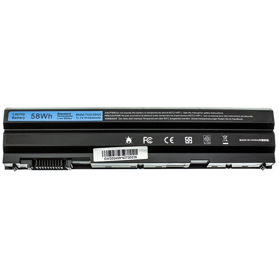 Акумуляторна батарея до ноутбука Dell T54FJ Latitude 11.1V 5200mAh 58Wh Black MODEL: 7420 E6420 Акумуляторна батарея до ноутбука Dell T54FJ Latitude 11.1V 5200mAh 58Wh Black MODEL: 7420 E6420