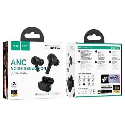 Бездротові навушники HOCO EQ9 PLUS, чорний Бездротові навушники HOCO EQ9 PLUS, чорний