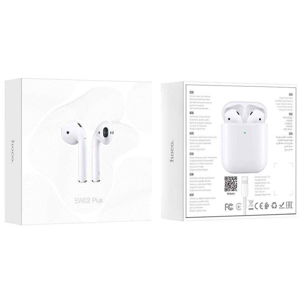 Бездротові навушники HOCO EW02 Plus, білий