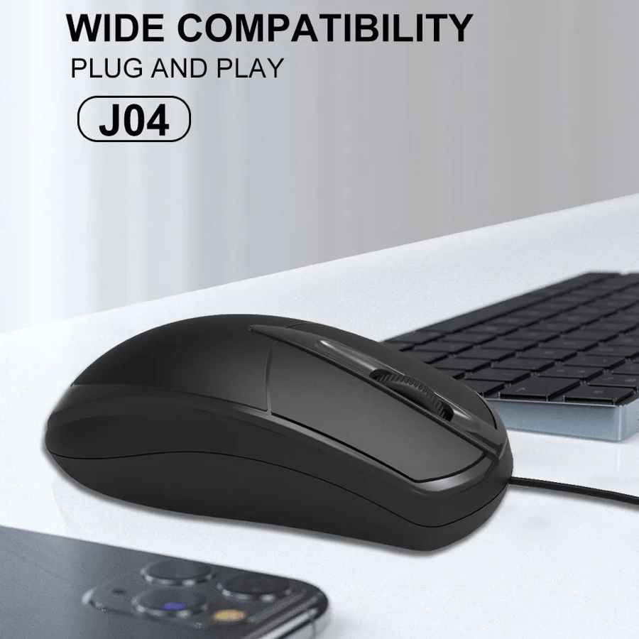 Дротова оптична миша WUW J04 800DPI ЧОРНИЙ (36) Дротова оптична миша WUW J04 800DPI ЧОРНИЙ (36)