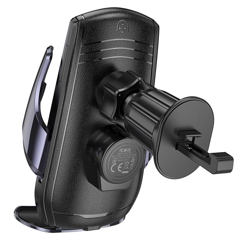Автомобільний тримач HOCO CA202 PLUS 15W бездротова швидка зарядка Автомобільний тримач HOCO CA202 PLUS 15W бездротова швидка зарядка