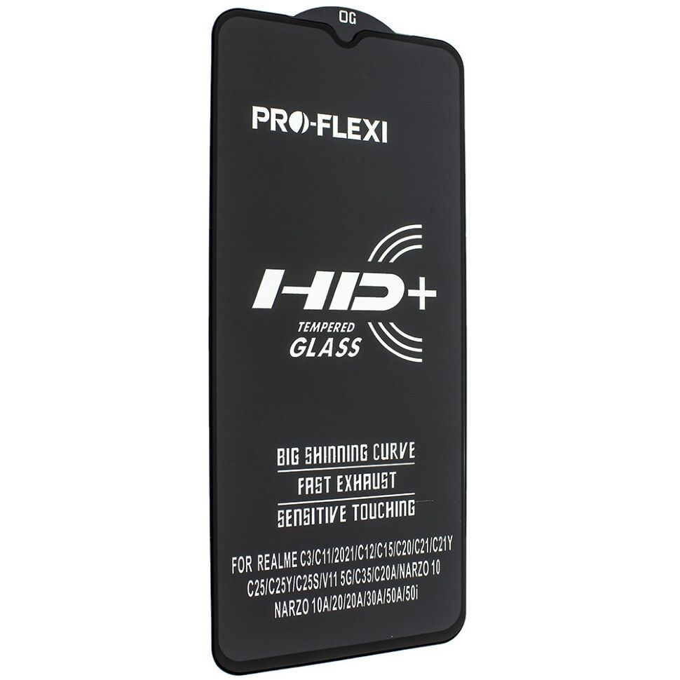 Захисне скло PRO-FLEXI HD+ REALME C21Y ЧОРНИЙ