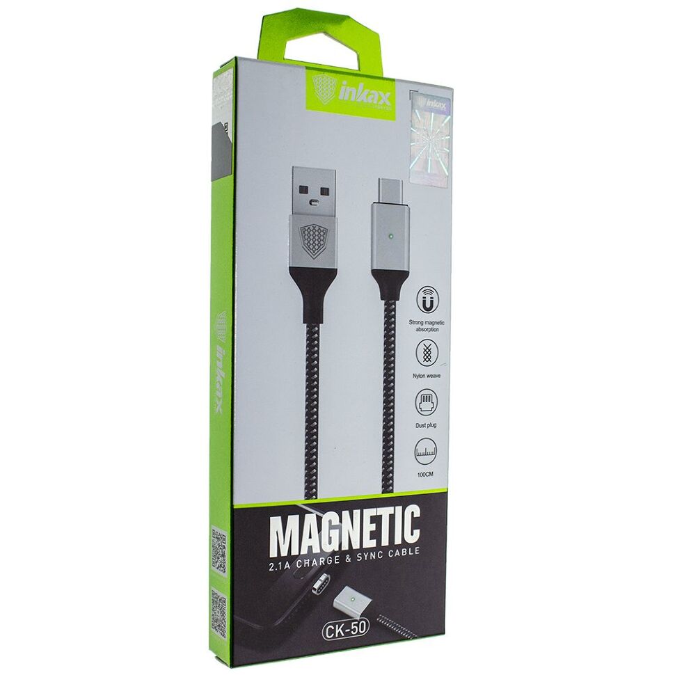 Кабель USB INKAX CK-50 магніт TYPE-C 1 метр Кабель USB INKAX CK-50 магніт TYPE-C 1 метр