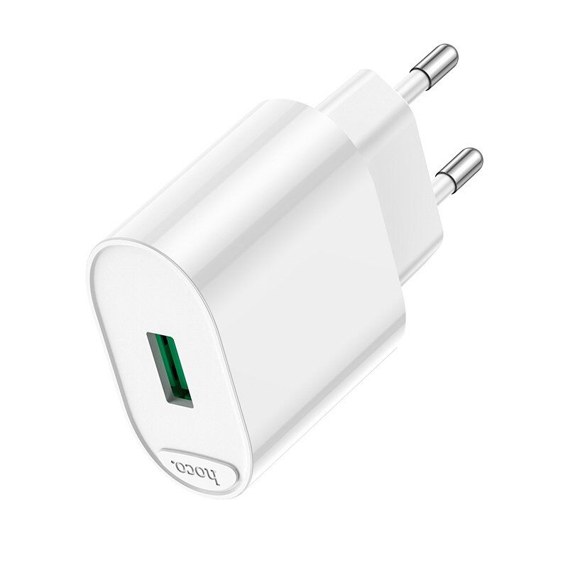 Мережевий зарядний пристрій HOCO C109A QC3.0 БІЛИЙ