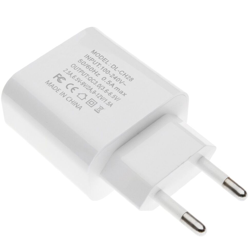 СЗУ Doolike DL-CH28 Quick Charge 3.0 + USB кабель micro