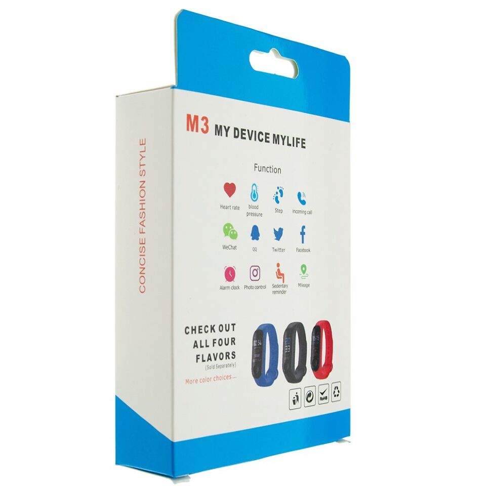 Фітнес трекер M3 ЧОРНИЙ