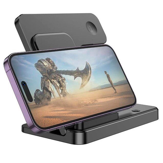 Бездротовий зарядний пристрій BOROFONE BQ26 3в1 (для телефону, годинника та навушників) з TYPE-C роз'ємом Бездротовий зарядний пристрій BOROFONE BQ26 3в1 (для телефону, годинника та навушників) з TYPE-C роз'ємом