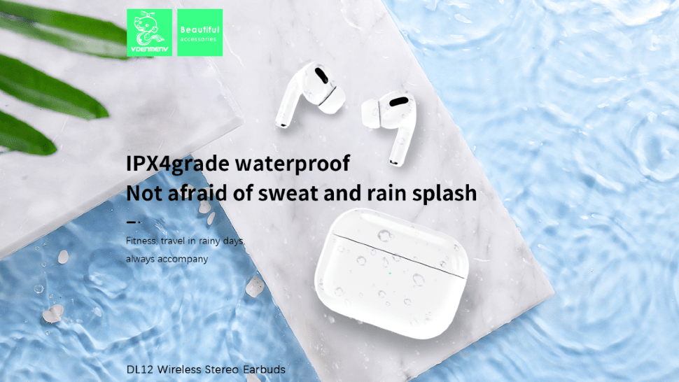 Бездротова гарнітура DENMEN DL12 БІЛИЙ Бездротова гарнітура DENMEN DL12 БІЛИЙ