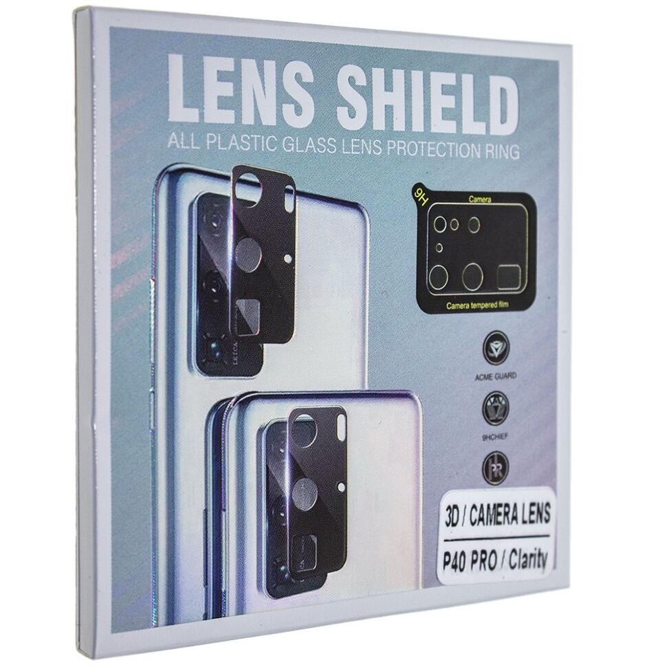 Захисне скло для камери 3D LENS SHIELD HUAWEI P40 PRO 2020 чорний Захисне скло для камери 3D LENS SHIELD HUAWEI P40 PRO 2020 чорний
