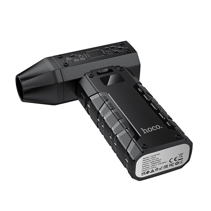 Портативний вентилятор HOCO HX67, чорний Портативний вентилятор HOCO HX67, чорний