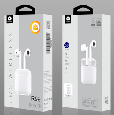 Бездротові навушники WUW R99 TWS Wireless earbuds Бездротові навушники WUW R99 TWS Wireless earbuds