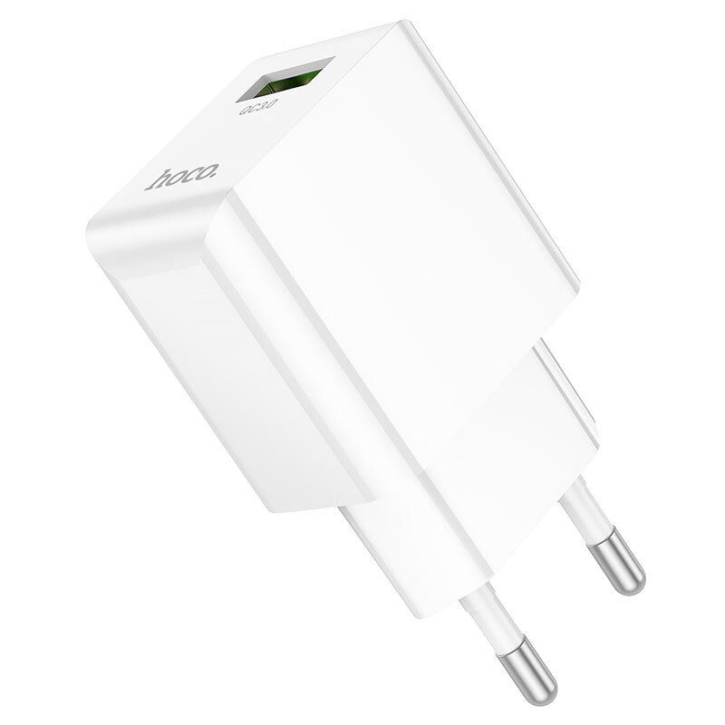 Мережевий зарядний пристрій HOCO C98A USB QC3.0, білий Мережевий зарядний пристрій HOCO C98A USB QC3.0, білий