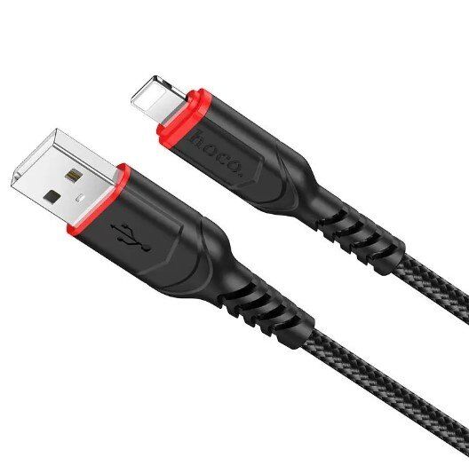 USB кабель HOCO X59 USB - Lightning 2 MЕТРИ ЧОРНИЙ