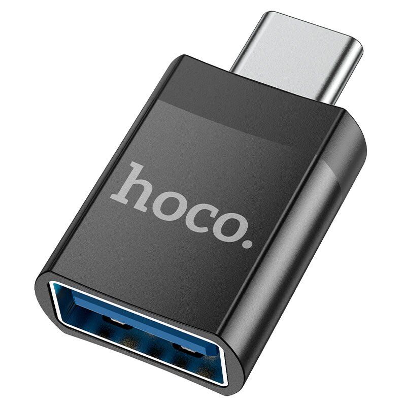 Адаптер HOCO UA17 OTG Type-C (папа) - USB 3.0 (мама), чорний