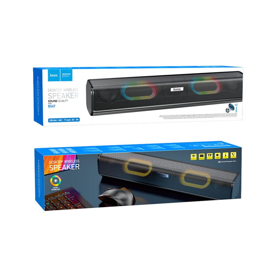 Колонка бездротова HOCO BS49, чорний Колонка бездротова HOCO BS49, чорний