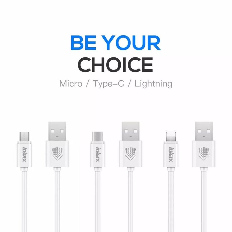 Кабель USB INKAX CK-51 2.1A USB-Type-C 1 метр