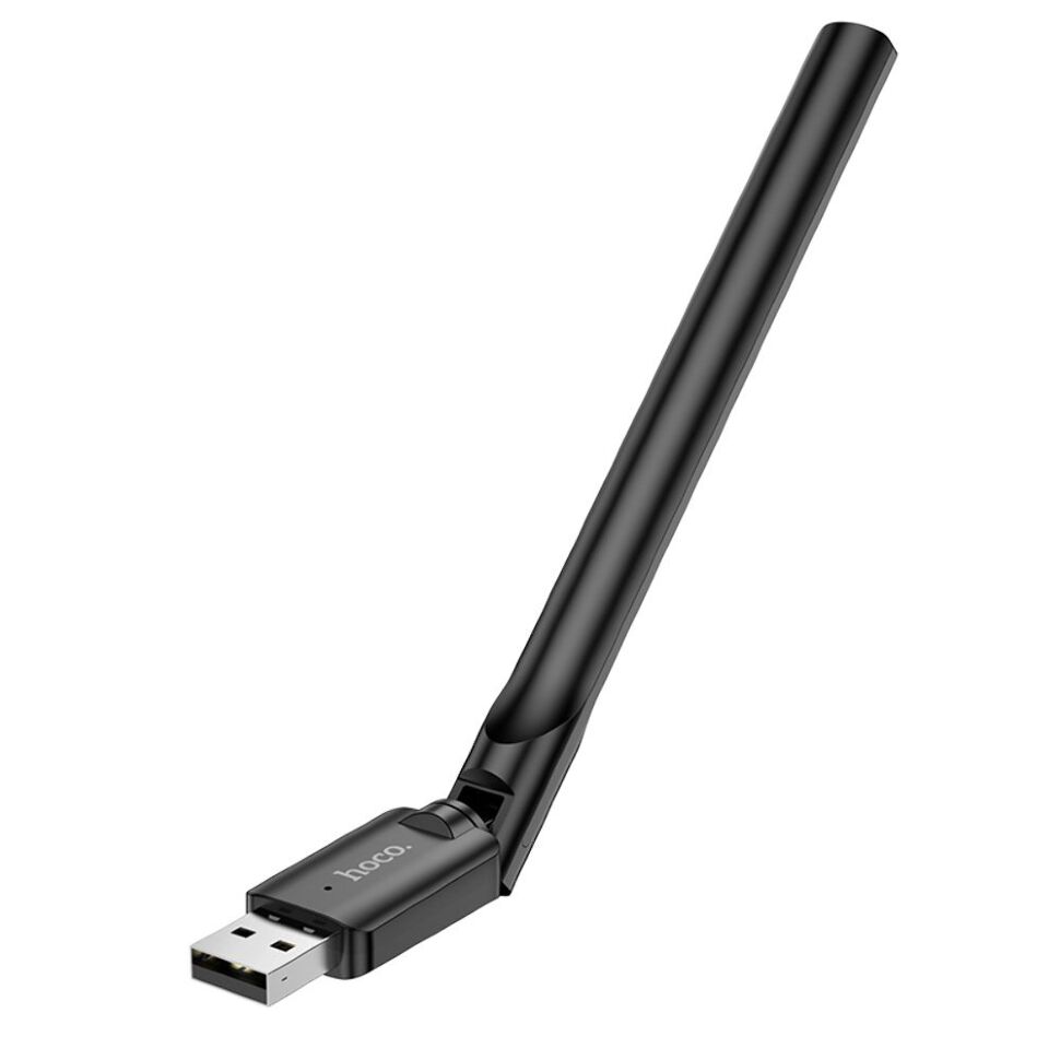 Wi-Fi адаптер HOCO HI32 USB 2.0 WiFi4 150Mbps з зовнішньою антеною Wi-Fi адаптер HOCO HI32 USB 2.0 WiFi4 150Mbps з зовнішньою антеною