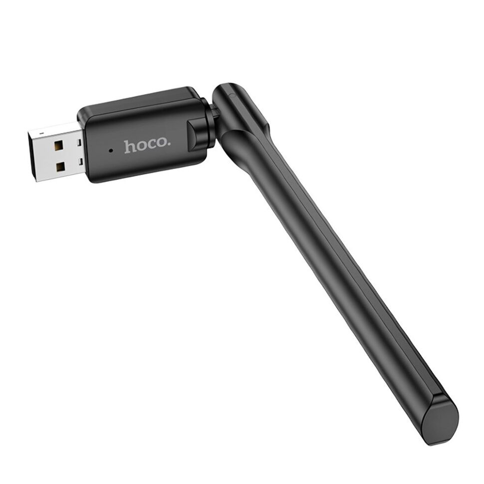 Wi-Fi адаптер HOCO HI32 USB 2.0 WiFi4 150Mbps з зовнішньою антеною Wi-Fi адаптер HOCO HI32 USB 2.0 WiFi4 150Mbps з зовнішньою антеною