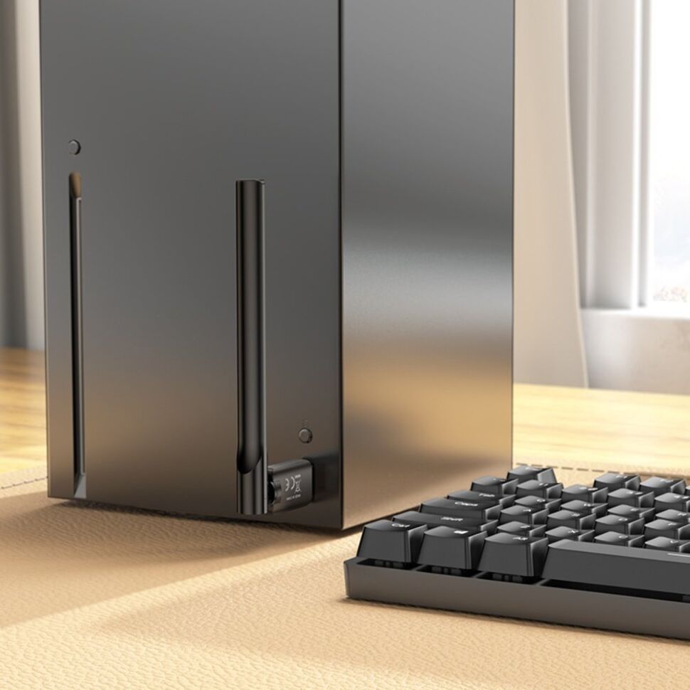 Wi-Fi адаптер HOCO HI32 USB 2.0 WiFi4 150Mbps з зовнішньою антеною Wi-Fi адаптер HOCO HI32 USB 2.0 WiFi4 150Mbps з зовнішньою антеною