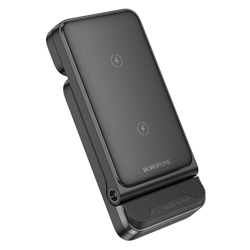 Бездротовий зарядний пристрій BOROFONE BQ33 3в1 (для телефону, годинника та навушників) з TYPE-C роз'ємом Бездротовий зарядний пристрій BOROFONE BQ33 3в1 (для телефону, годинника та навушників) з TYPE-C роз'ємом
