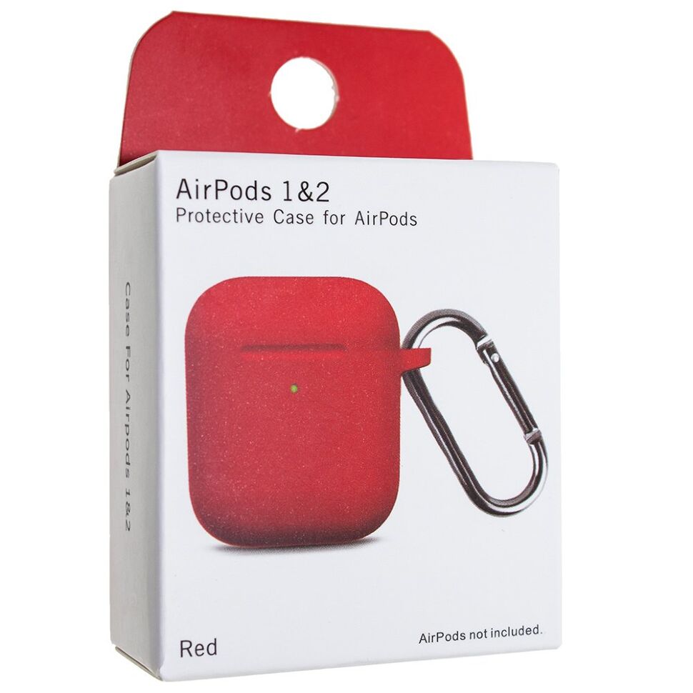 Чохол для AIRPODS 1/2 з КАРАБІНОМ (NEW)