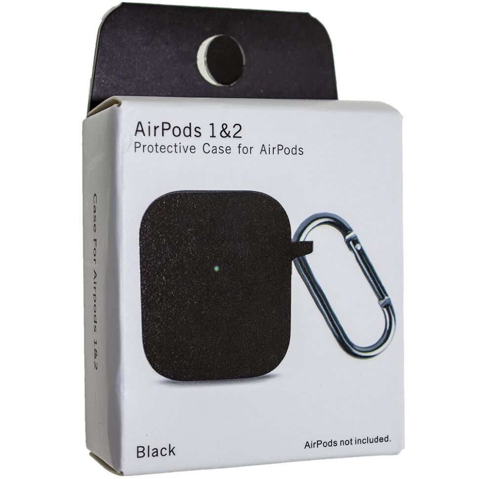 Чохол для AIRPODS 1/2 з КАРАБІНОМ (NEW)