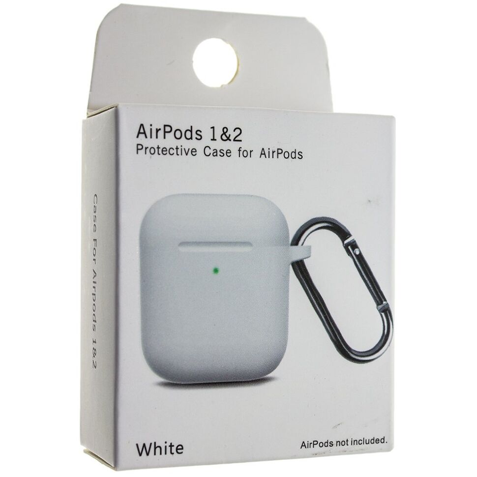 Чохол для AIRPODS 1/2 з КАРАБІНОМ (NEW)