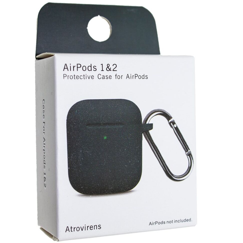 Чохол для AIRPODS 1/2 з КАРАБІНОМ (NEW)