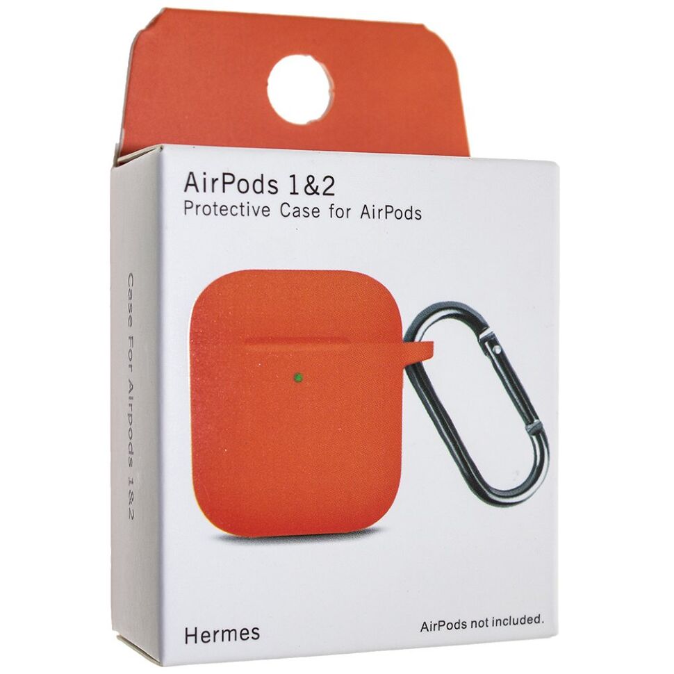 Чохол для AIRPODS 1/2 з КАРАБІНОМ (NEW)