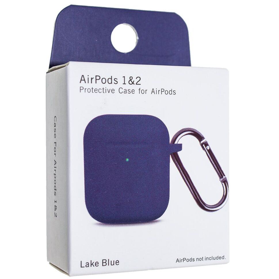 Чохол для AIRPODS 1/2 з КАРАБІНОМ (NEW)