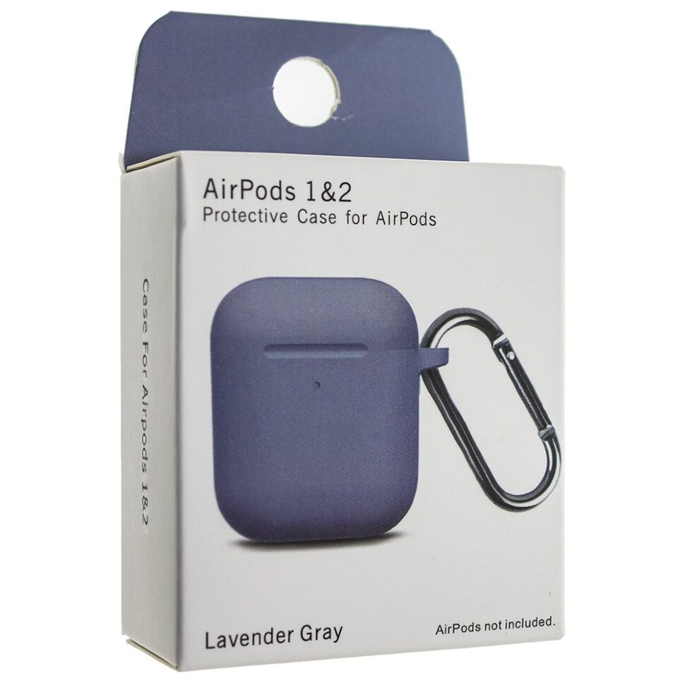 Чохол для AIRPODS 1/2 з КАРАБІНОМ (NEW)