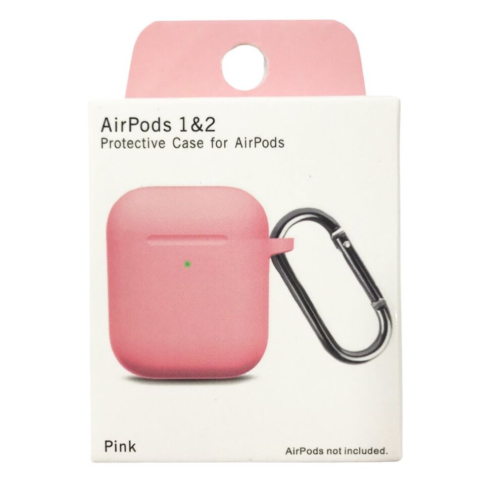 Чохол для AIRPODS 1/2 з КАРАБІНОМ (NEW)