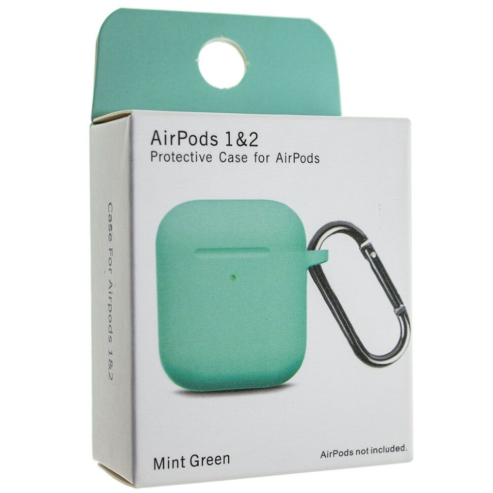 Чохол для AIRPODS 1/2 з КАРАБІНОМ (NEW)