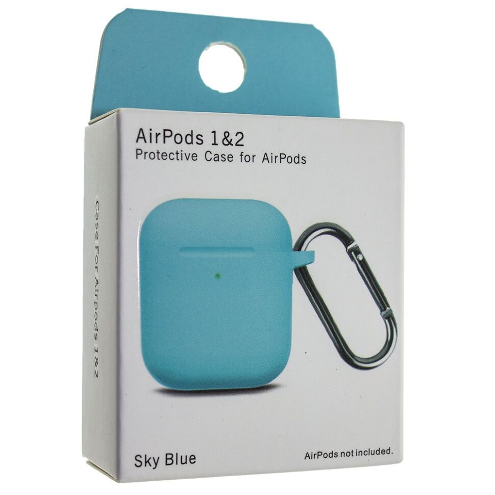 Чохол для AIRPODS 1/2 з КАРАБІНОМ (NEW)