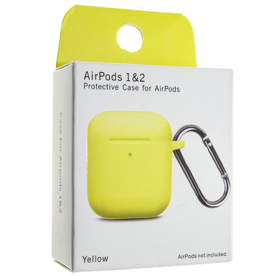 Чохол для AIRPODS 1/2 з КАРАБІНОМ (NEW)