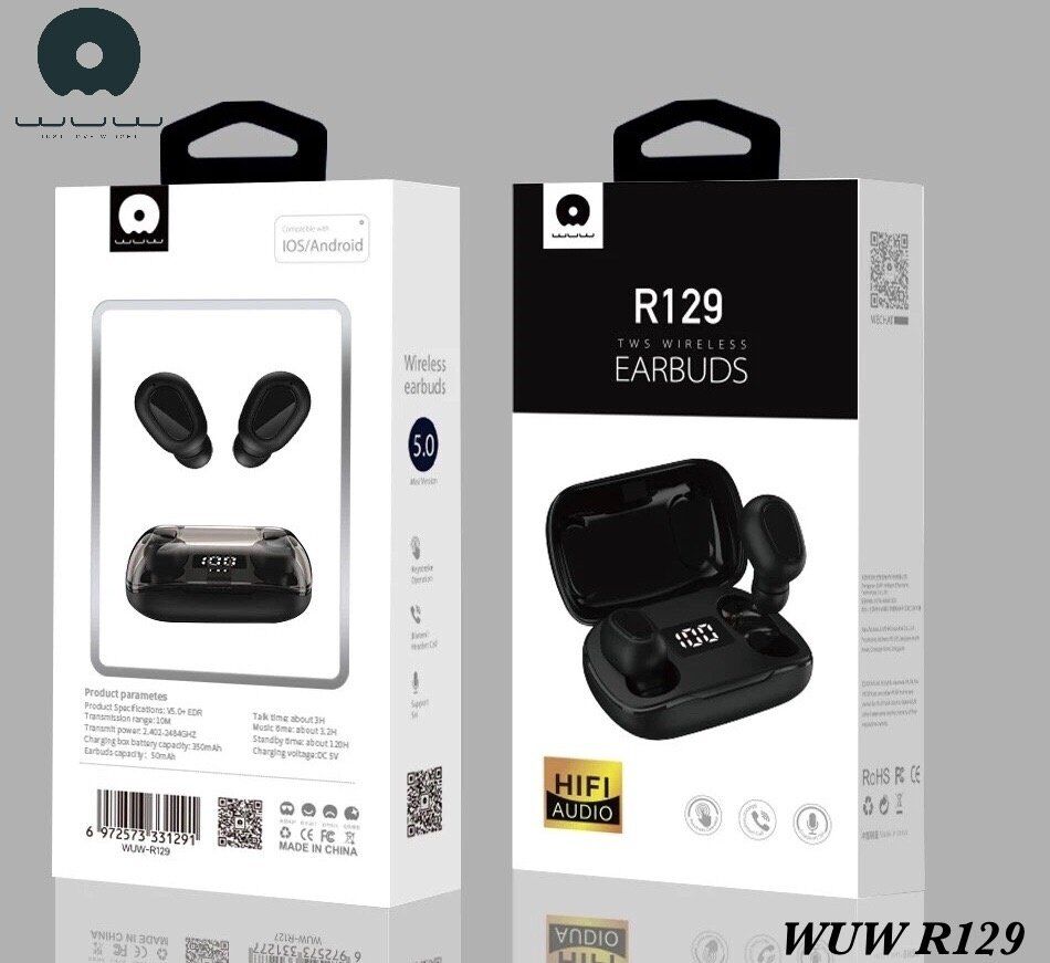 Бездротові навушники WUW R129 TWS Wireless earbuds