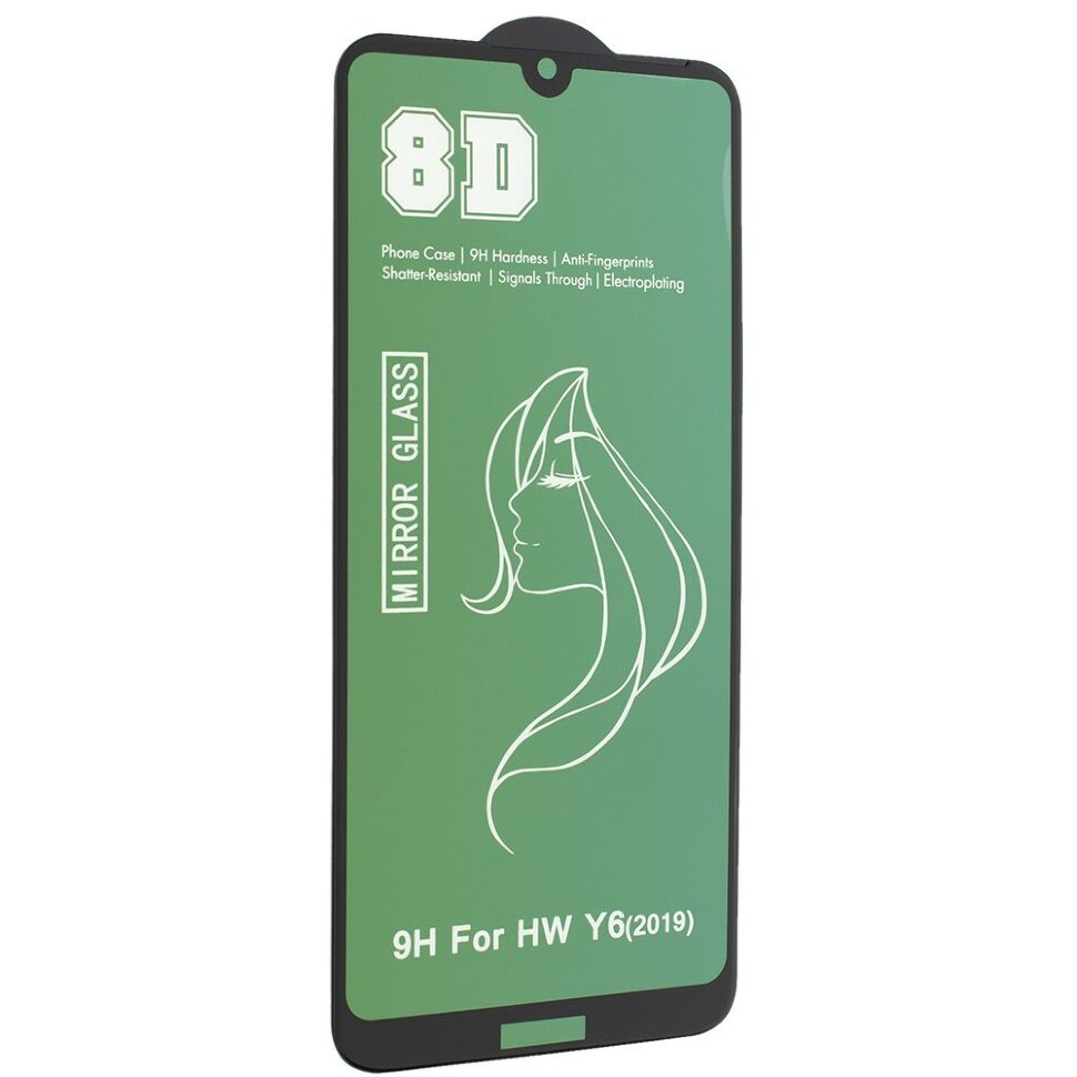 Захисне скло 8D MIRROR HUAWEI Y6 2019 Захисне скло 8D MIRROR HUAWEI Y6 2019