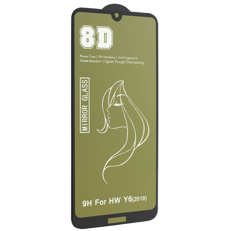 Захисне скло 8D MIRROR HUAWEI Y6 2019 Захисне скло 8D MIRROR HUAWEI Y6 2019