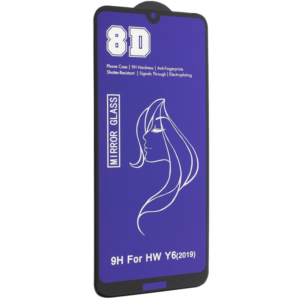 Захисне скло 8D MIRROR HUAWEI Y6 2019 Захисне скло 8D MIRROR HUAWEI Y6 2019
