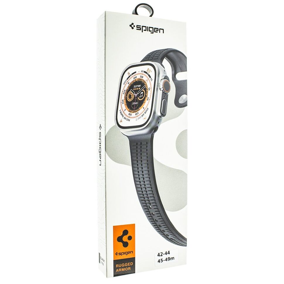 Ремінець силіконовий SPIGEN SP-02 APPLE WATCH 38мм | 40мм | 41мм ЧОРНИЙ Ремінець силіконовий SPIGEN SP-02 APPLE WATCH 38мм | 40мм | 41мм ЧОРНИЙ