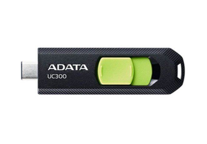 USB флеш 256GB Adata USB 3.2 Gen1 UC300 Type-C Black/Green USB флеш 256GB Adata USB 3.2 Gen1 UC300 Type-C Black/Green