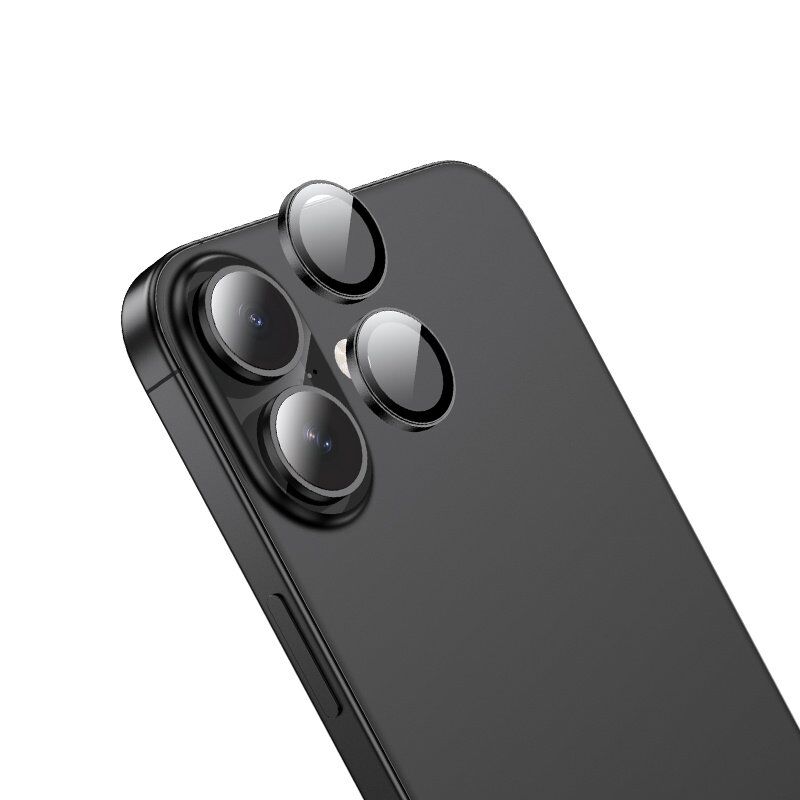 Скло для камери HOCO V15 APPLE iPhone 16 | iPhone 16 PLUS, чорний Скло для камери HOCO V15 APPLE iPhone 16 | iPhone 16 PLUS, чорний