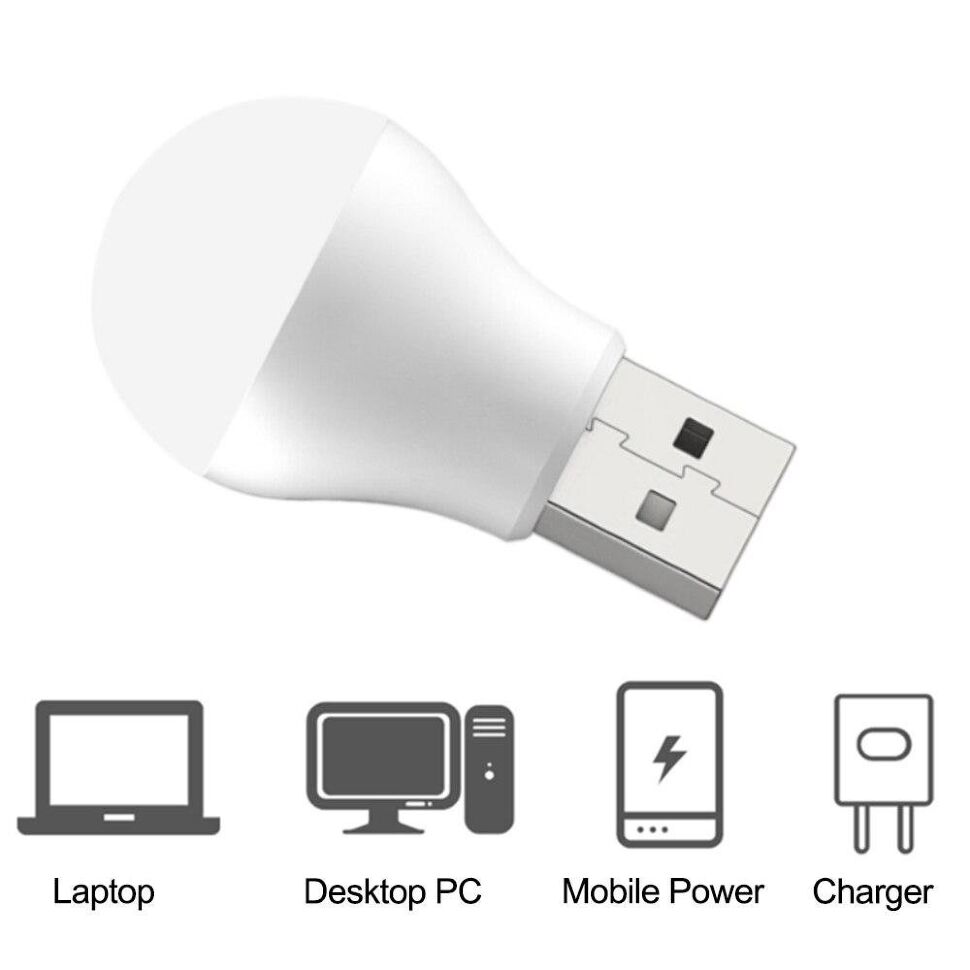 USB лампочка XO Y1 біла USB лампочка XO Y1 біла