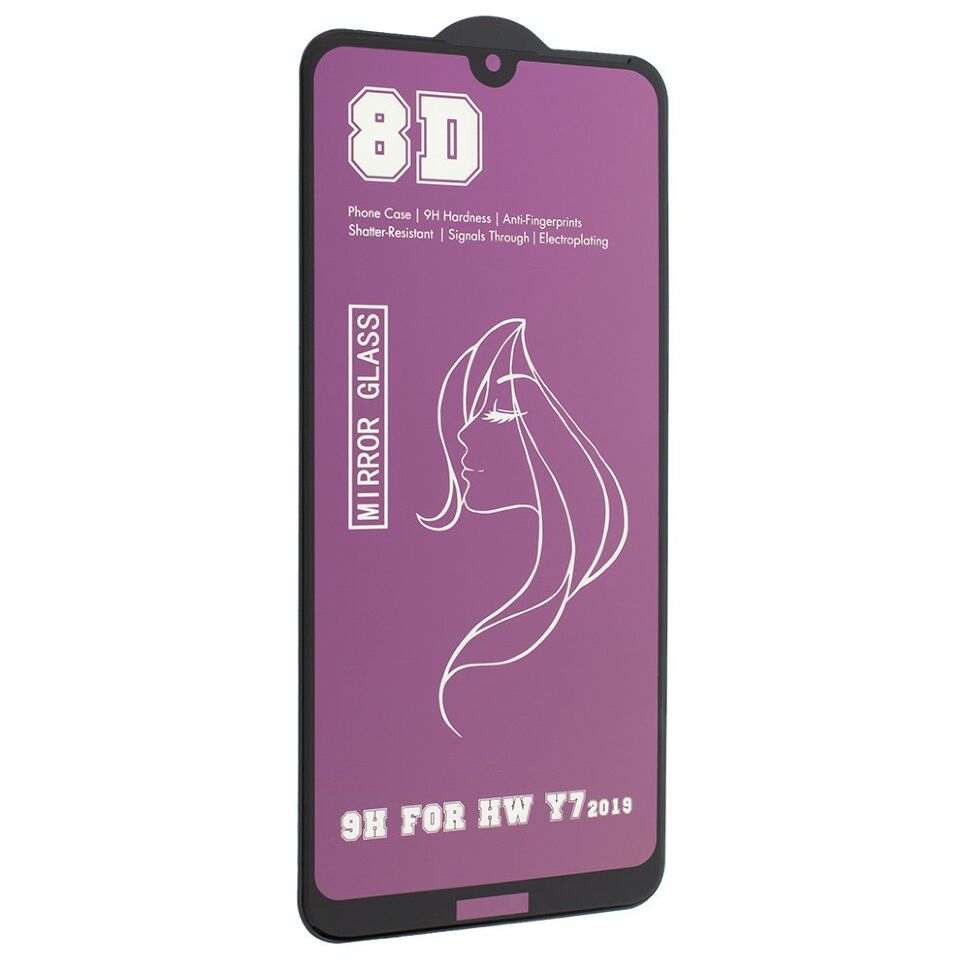 Захисне скло 8D MIRROR HUAWEI Y7 2019 Захисне скло 8D MIRROR HUAWEI Y7 2019