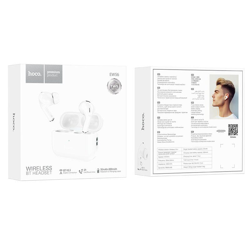Беспроводные наушники HOCO EW56 Generoso, белый Беспроводные наушники HOCO EW56 Generoso, белый