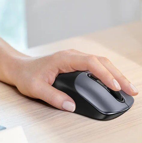 Мишка бездротова HOCO GM28, чорно сірий Мишка бездротова HOCO GM28, чорно сірий