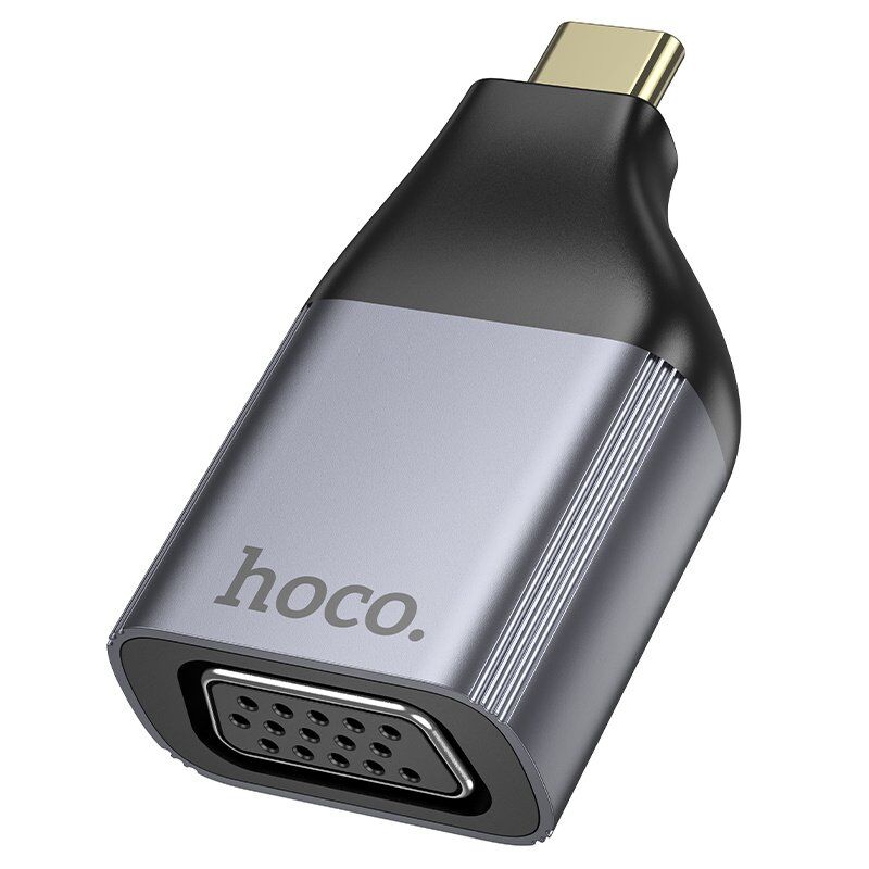 Перехідник HOCO UA34 Type-C - VGA, сірий Перехідник HOCO UA34 Type-C - VGA, сірий