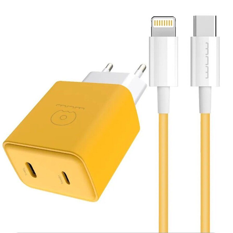 Мережевий зарядний пристрій WUW T78 TYPE-C + USB PD 20W + USB КАБЕЛЬ TYPE-C - LIGHTNING Мережевий зарядний пристрій WUW T78 TYPE-C + USB PD 20W + USB КАБЕЛЬ TYPE-C - LIGHTNING